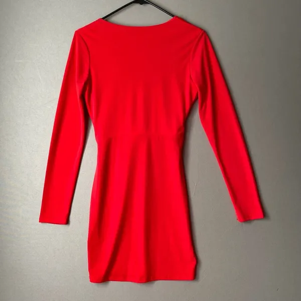 Nasty Gal MobWife‎ Dainty Office Siren Bodycon Mini Dress S Red - Image 6