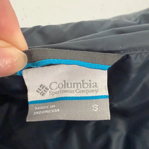 Columbia Women's Puffer Fleece Jacket‎ Full Zip Dark Gray Size Small Winter - Image 8