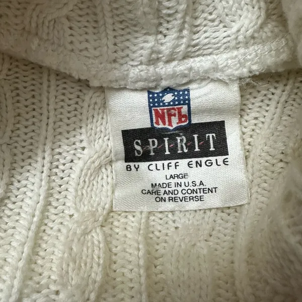 Vintage Spirit Cliff Engle SF 49ers Turtleneck Sweatshirt 90s Size Large - Image 4