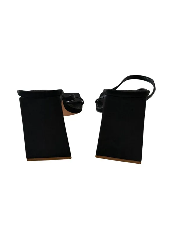 LILIANA Black Block Heels Sandals Size US 7 - Image 6