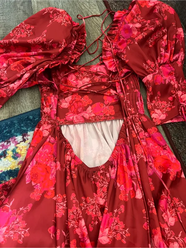 For Love and Lemons Alia Mini Dress in Red size XS - Image 9