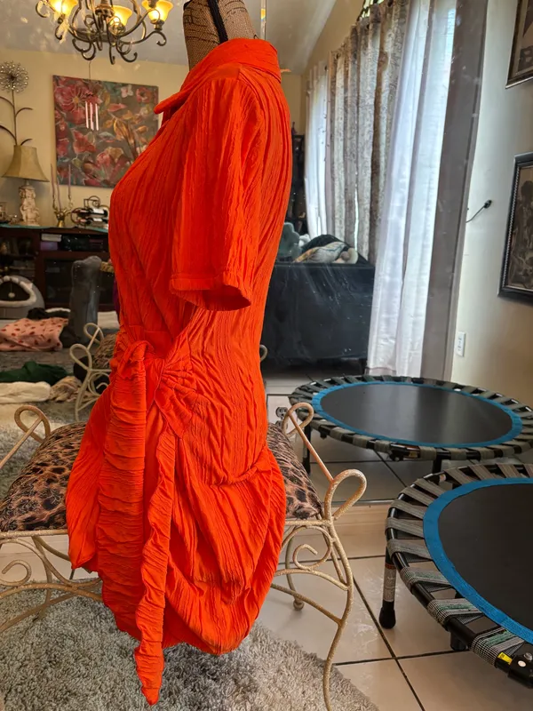 Fabulous orange dress size Lg - Image 5