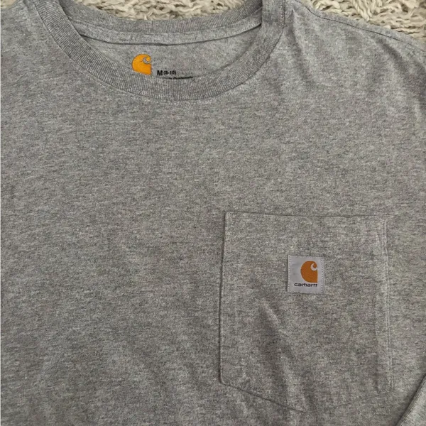 Carhartt Heather Gray Women’s Long Sleeve Tee Size M - Image 4