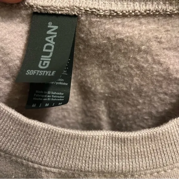Gildan Unisex purple/grey/brown crew neck sweater - Image 3