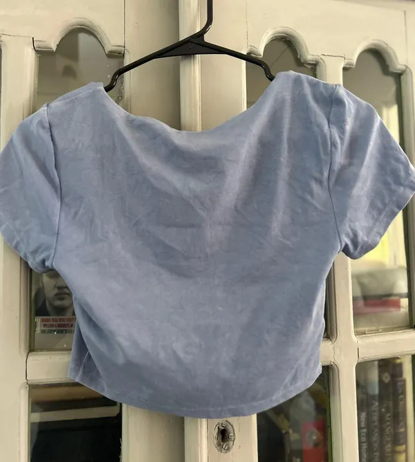 Aerie Blue Cute Crop Top - Image 3