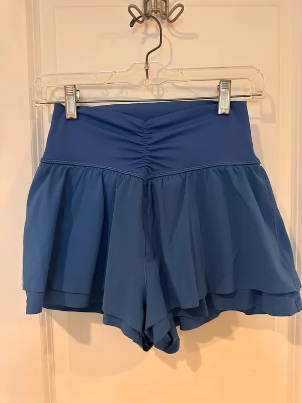 Aerie Offline Blue Flowy Shorts - Image 2