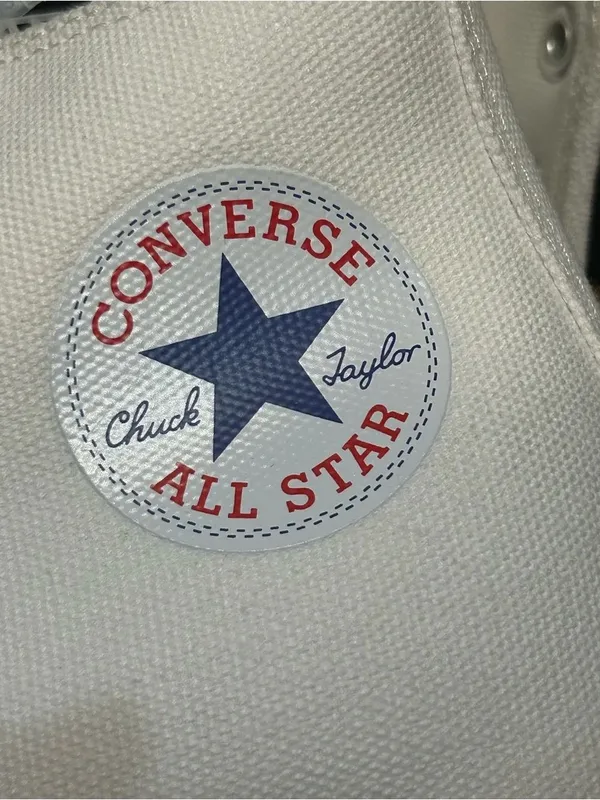 CONVERSE Chuck Taylor all star wedge platform white shoes sneakers sz 9 new - Image 4