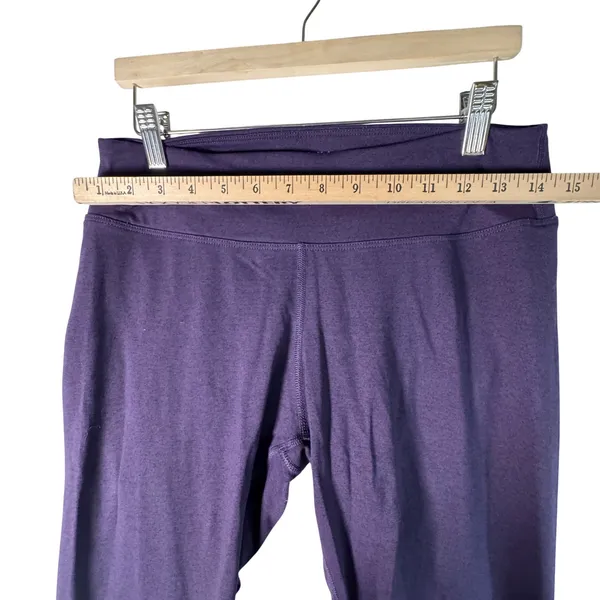 NOBULL Leggings High Rise Crop Heathered‎ Purple Large CrossFit Training Yoga L - Image 4
