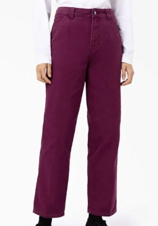 NWT Dickies Duck Canvas trousers in burgundy - Image 2