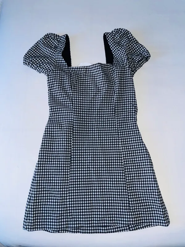 Zara Mini Gingham Dress - Image 4