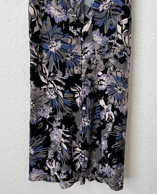Free People Purple Floral Dress - Image 4