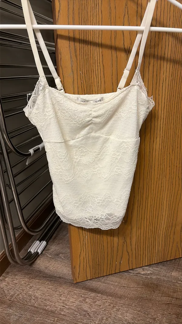 madden girl white lace tank top - Image 3