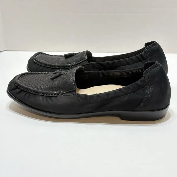 SAS Hope Loafers Flats Shoes Women's Size 10W Black Leather Slip On Career - Image 4