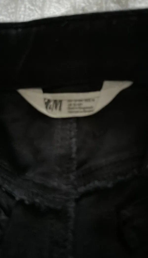 H&M Black Jean Shorts - Image 2