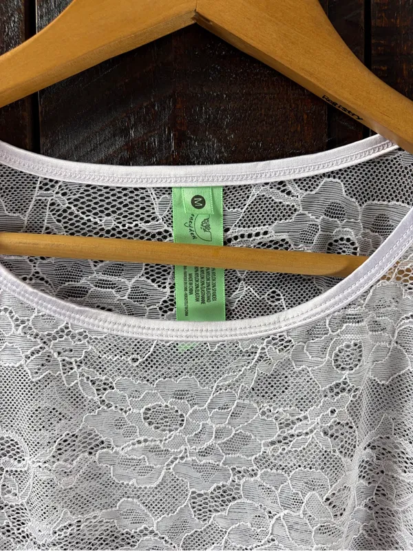 Honeydew Light Lavender Lace Top - Image 6