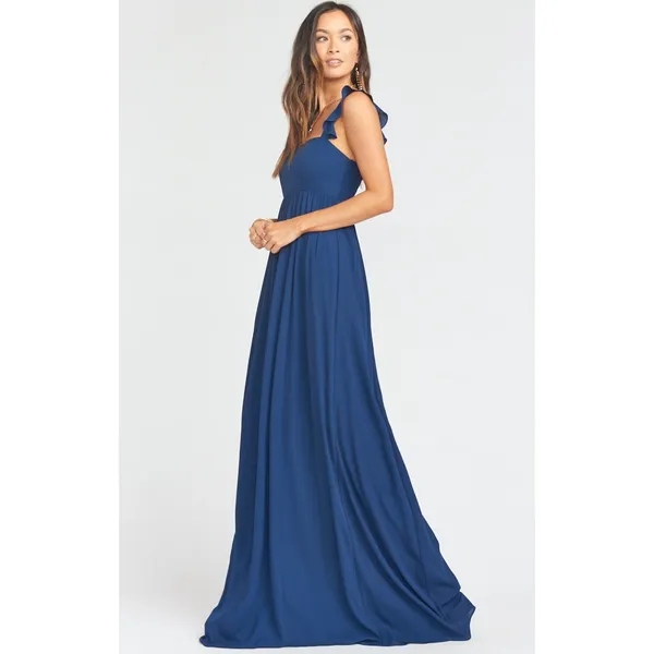 Show Me Your MuMu June Maxi Gown Navy Blue Small Wedding Bridesmaid Guest NEW - Image 9