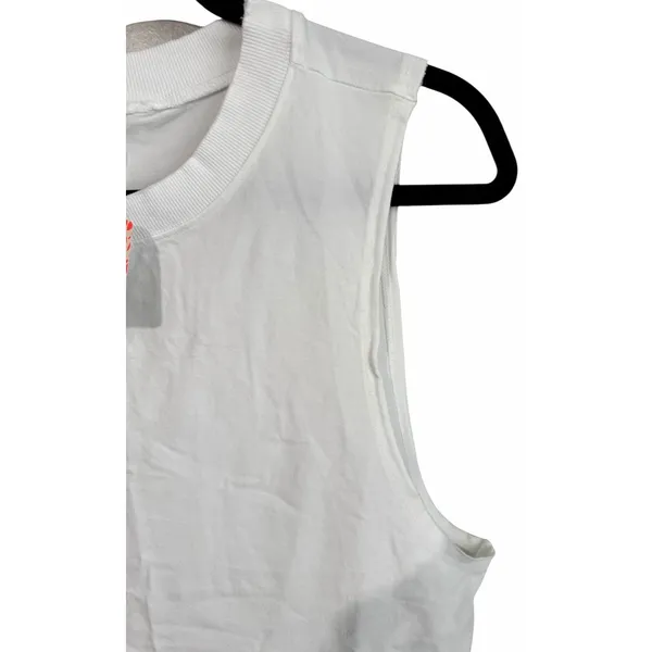 Free People Movement Hot Shot Muscle Tank Top White Women's Size Large - Image 7