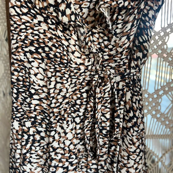 Free People French Quarter Leopard Wrap Mini Dress - Image 6
