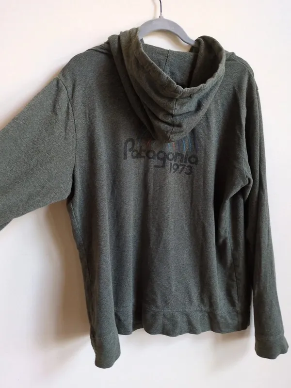 Patagonia 1973 Womens XL Gray Full Zip Hoodie Common Threads Partnership - Image 6
