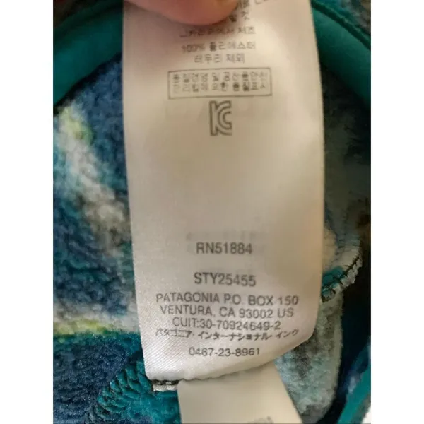 Patagonia Synchilla Trout tales Elwha women's size XS 25455 - Image 5