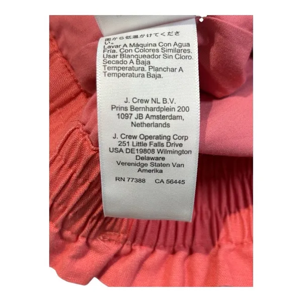 J.Crew Paperbag Waist Skirt Womens Small‎ Orange Linen Cotton Mini Pocket Skirt - Image 10