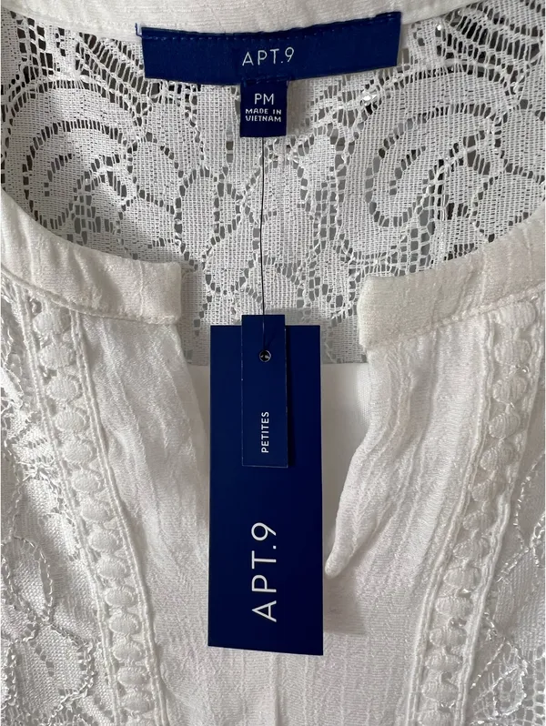 Apt 9 White Sleeveless Maxi Dress - Image 3