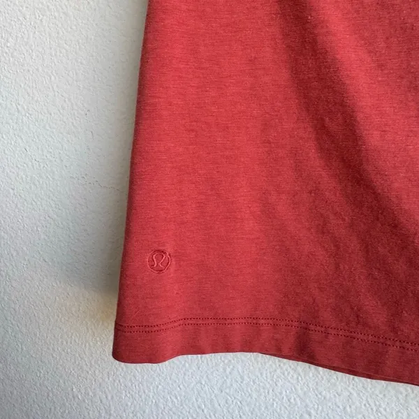 Lululemon Crop Short Sleeve Tee T-Shirt Women's Athleisure XS/ Small Brick Rust - Image 4