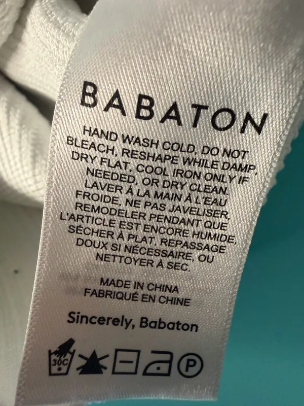 Babaton Sculpt Knit Ribbed Top White Size Small - Image 4