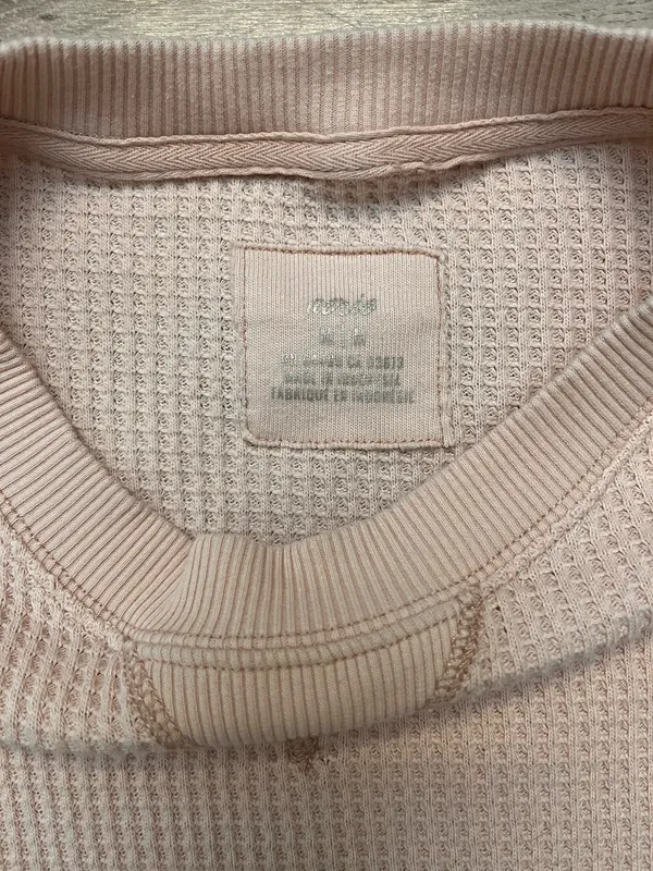 Aerie waffle knit long sleeve top size medium - Image 3