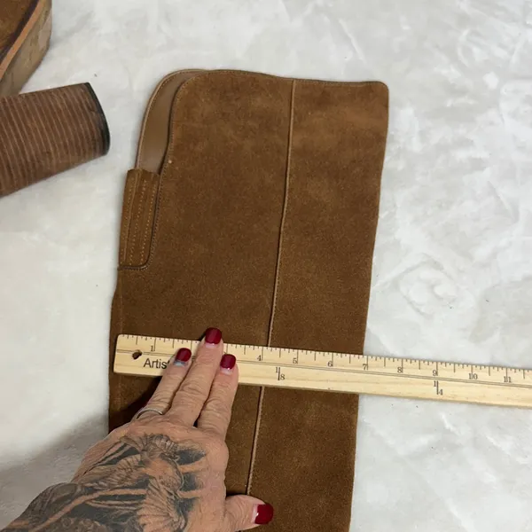 Dolce Vita Tan Suede Over the Knee Boots - Image 15
