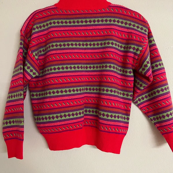 Vintage JD Sun Valley 1/4 zip wool sweater womens L - Image 6