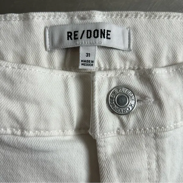 NWT Re/Done White 90’s High Rise Loose Fit Denim Jeans Size 31‎ - Image 8