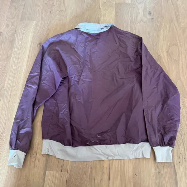 Vintage 80s Nike Retro Sport Windbreaker Polo Shirt - Image 2