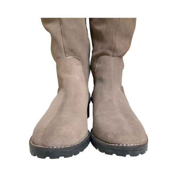 Fabianelli Premium Italian Suede Over-The-Knee Taupe Boots Women's Size 9/9.5 - Image 10