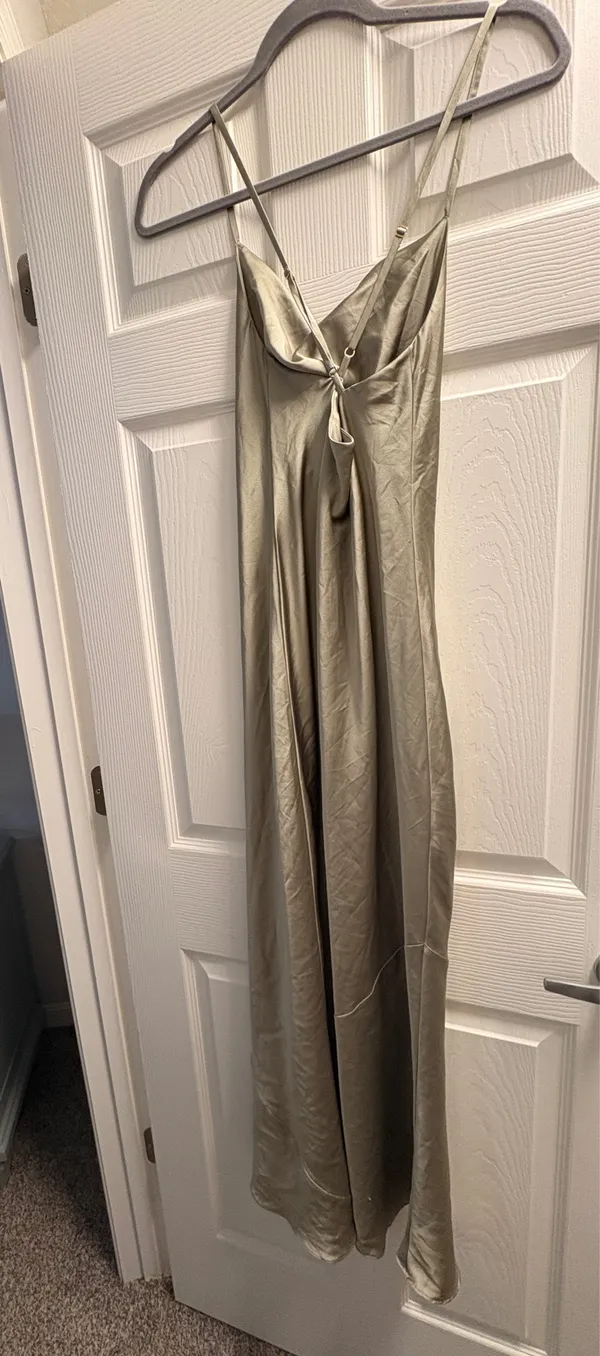 Show Me Your Mumu Tuscany Slip Dress Moss Green - Image 4