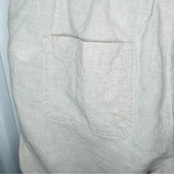 Amazon Essentials Women's 4.5" Inseam Drawstring Linen Blend Short M Tan Size M - Image 9