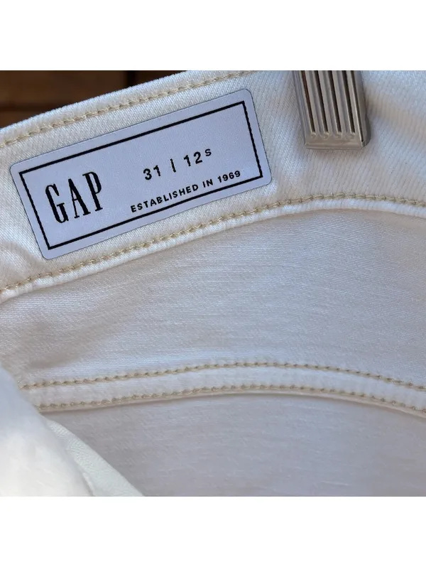 Gap Denim Cargo Pants | White, 31/32 - Image 5