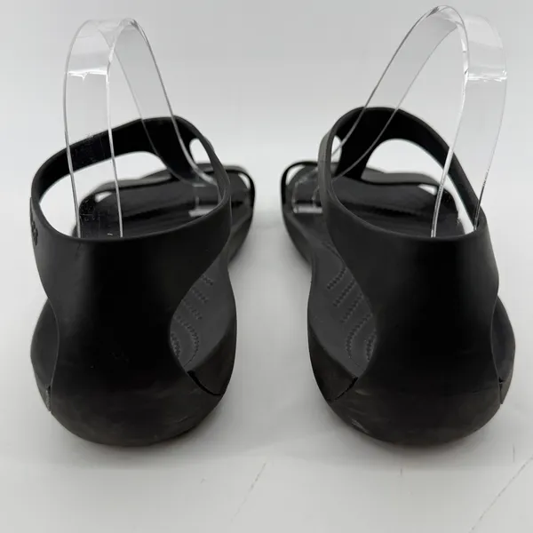 Crocs Serena T-Strap Open Toe Flip Sandal Black Women 11 Slingback Casual - Image 4