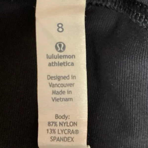 Lululemon Athletica City Skirt Blue Stretch Side Slits Slim Fit Curved Hem Sz 8 - Image 4