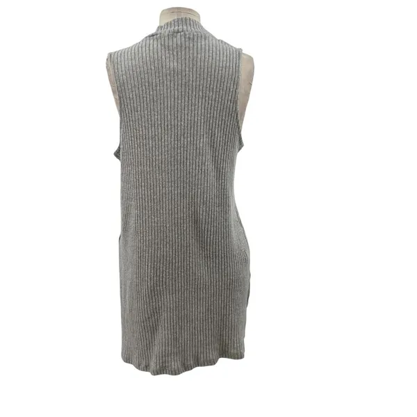 Anthropologie‎ Ro & De Rib Tunic Tank Top Sleeveless Turtleneck Gray Size Small - Image 10