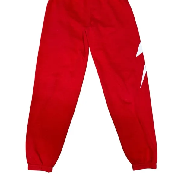 Aviator Nation Bolt Stitch Sweatpants Red Women's Size Small‎ - Image 5
