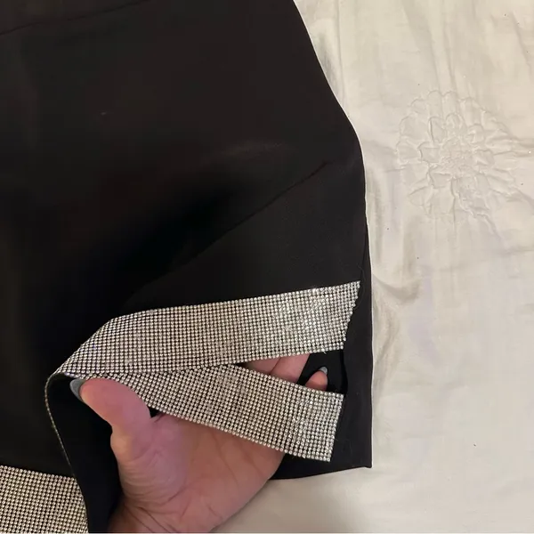 Zara NWT Rhinestone Skirt with Cutouts - Image 2
