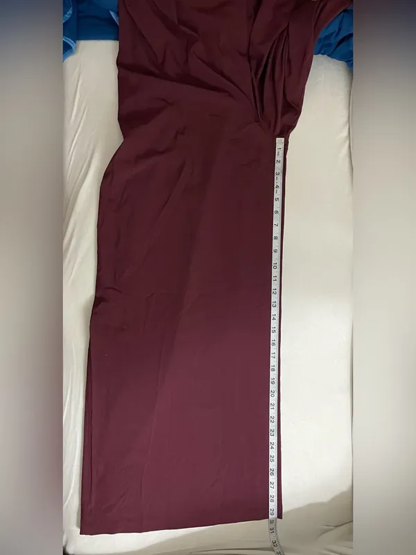 Halara Breezeful Backless, Side Zipper Sleeveless Wide Leg Jumpsuit Deep Plum L - Image 9