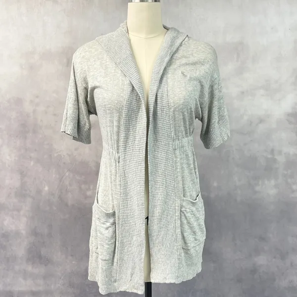 Abercrombie And Fitch Womens Cardigan Size M Preppy Coastal Clean Girl Minimal - Image 15
