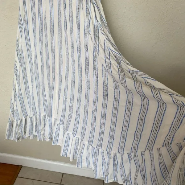 MISA Los Angeles Augustina Striped Midi Dress blue and white‎ size XS - Image 7