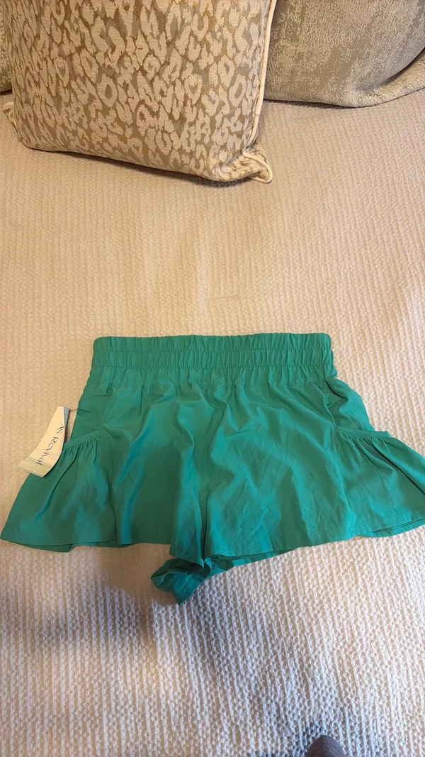 Altar'd State AS Revival Green Athletic Running Shorts | Size S - Image 3