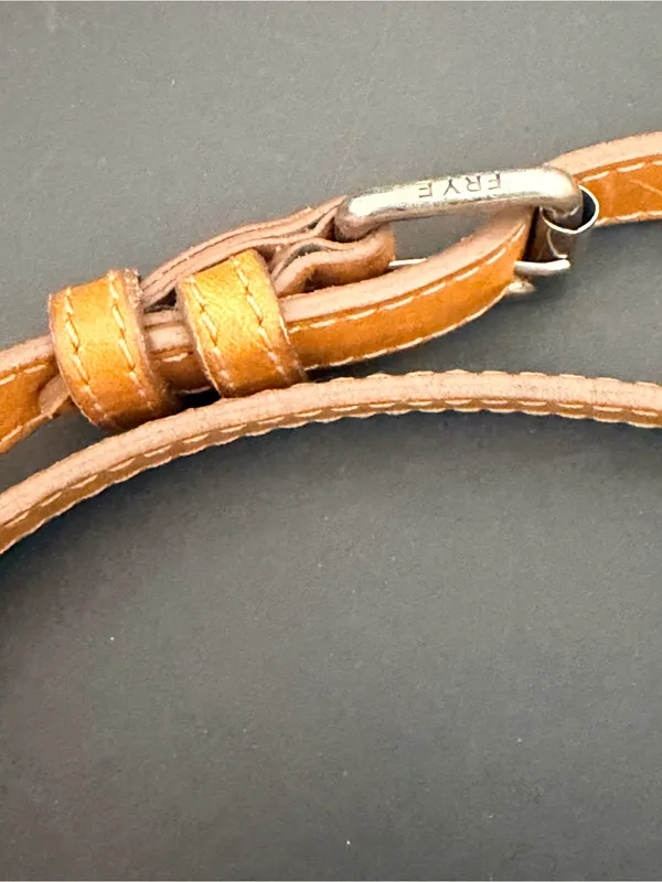 Frye leather saddle bag, crossbody bag, tan 10"x9.5" - Image 4