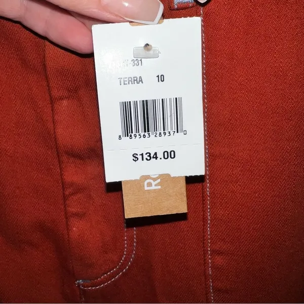 Roller Rabbit Elle Terra Cotta Cropped Wide Leg Pants Size 10 NWT - Image 11