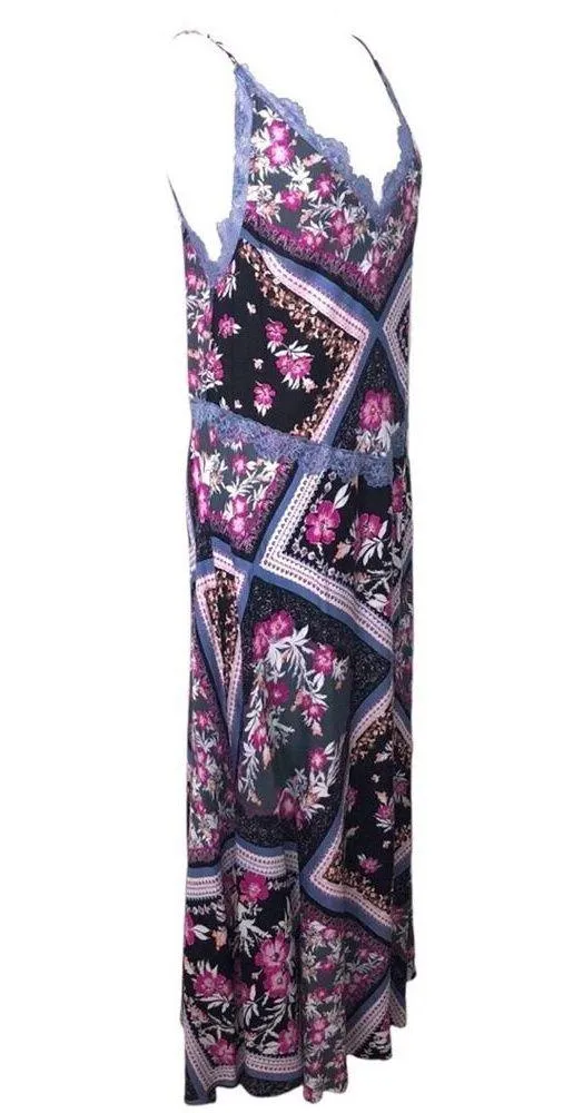 Intimately Free People Stevie Printed Maxi Slip Dress in Graphite Combo Medium - Image 6