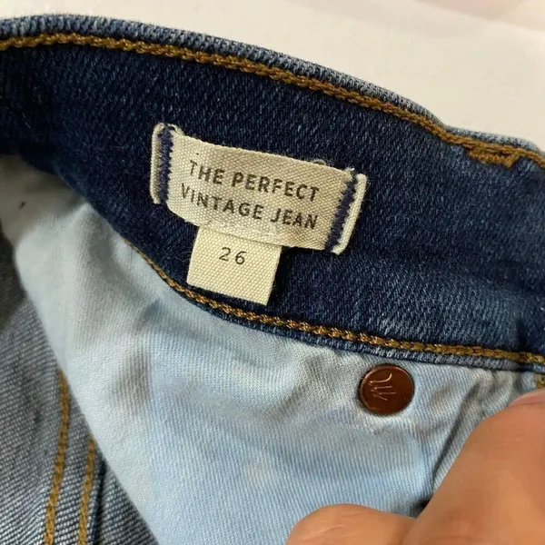 Madewell The Perfect Vintage Jean Dark Wash Size 26 - Image 5